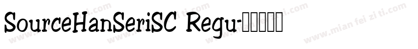 SourceHanSeriSC Regu字体转换